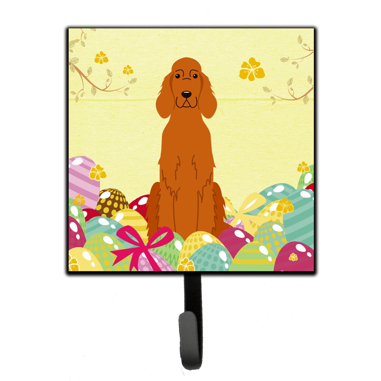 Easter Eggs Irish Setter Leash or Key Holder