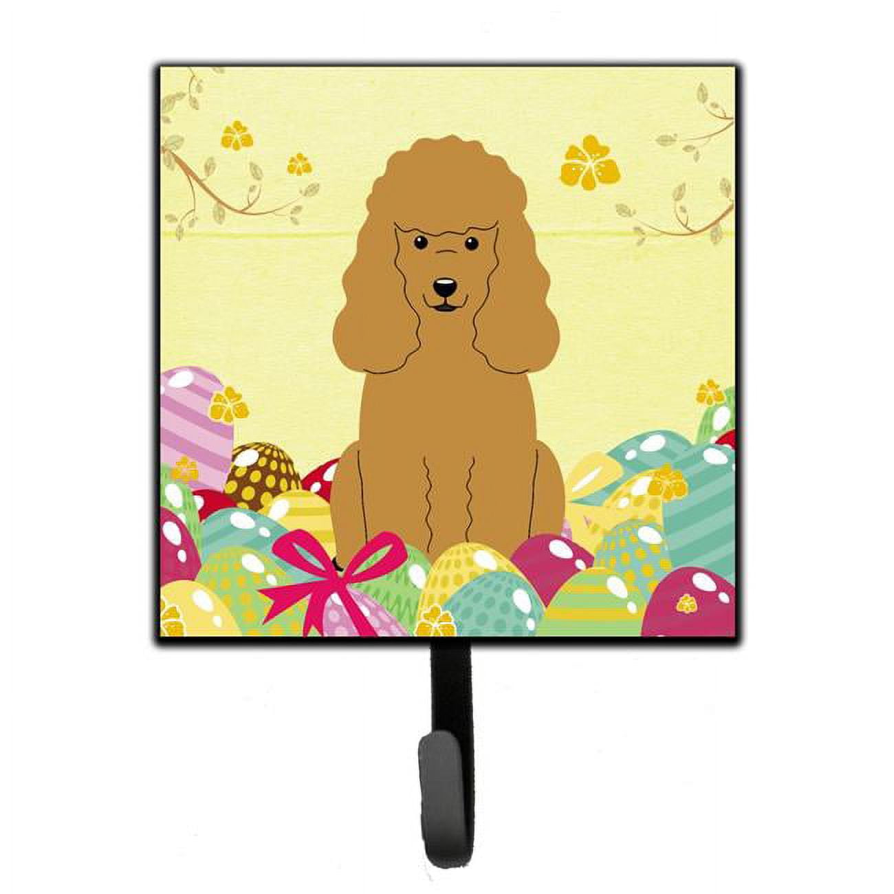 Easter Eggs Poodle Tan Leash or Key Holder