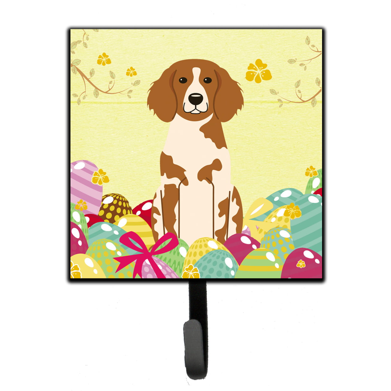 Easter Eggs Brittany Spaniel Leash or Key Holder