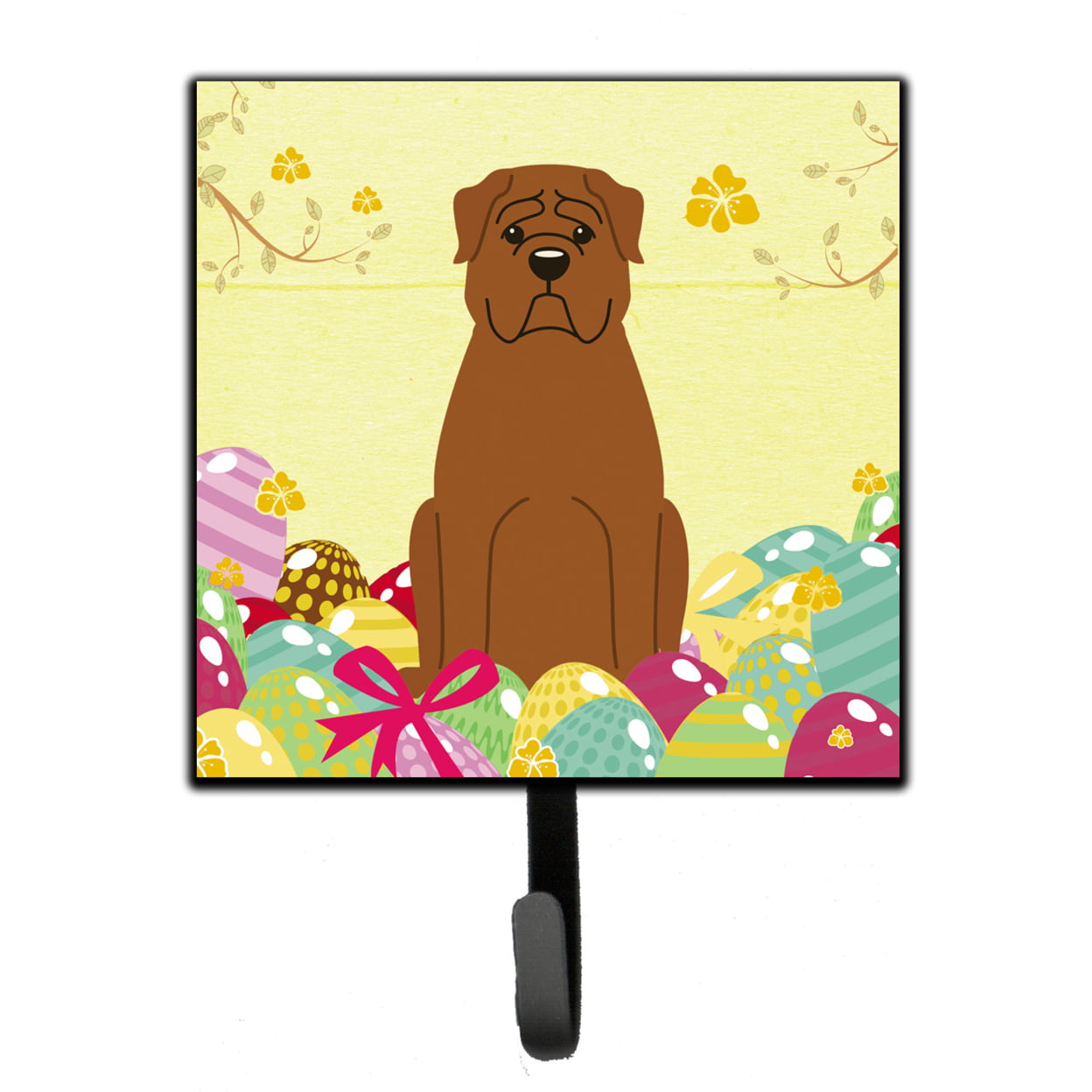 Easter Eggs Dogue De Bourdeaux Leash or Key Holder