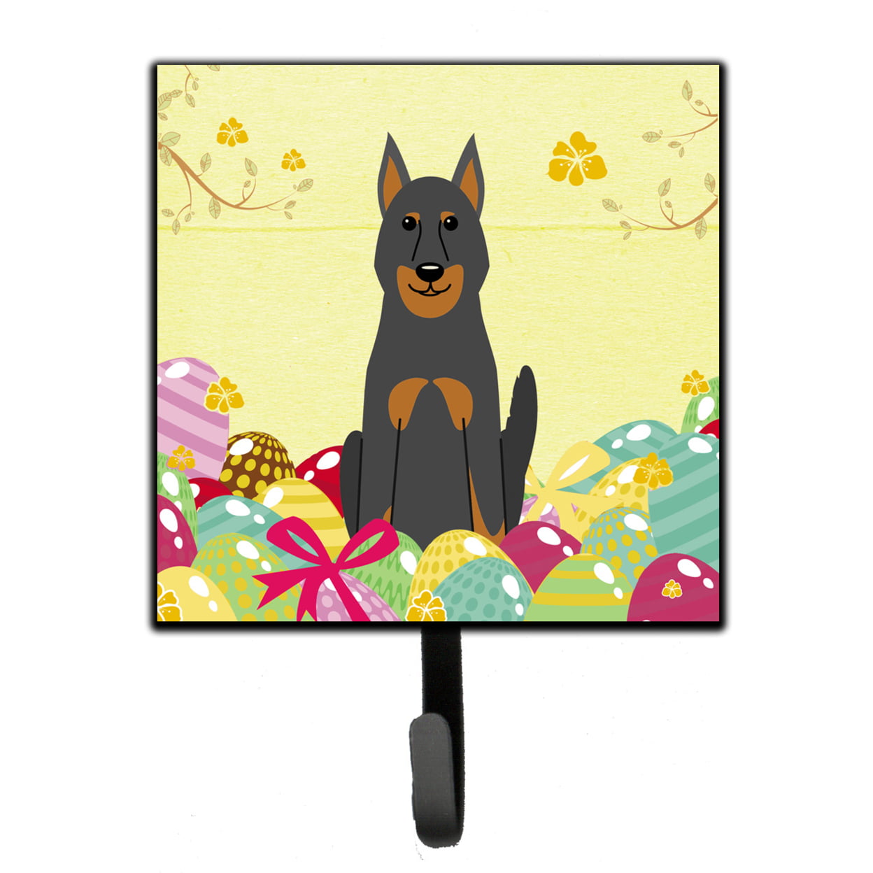Easter Eggs Beauce Shepherd Dog Leash or Key Holder