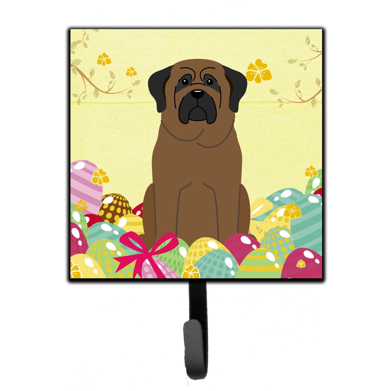 Easter Eggs Bullmastiff Leash or Key Holder
