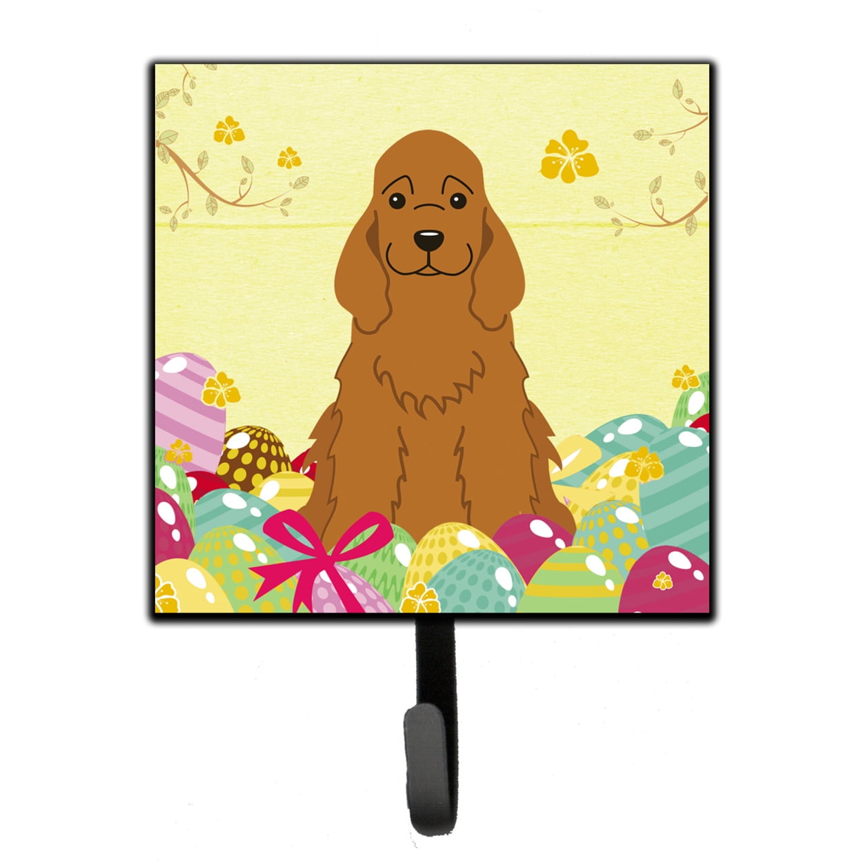 Easter Eggs Cocker Spaniel Red Leash or Key Holder