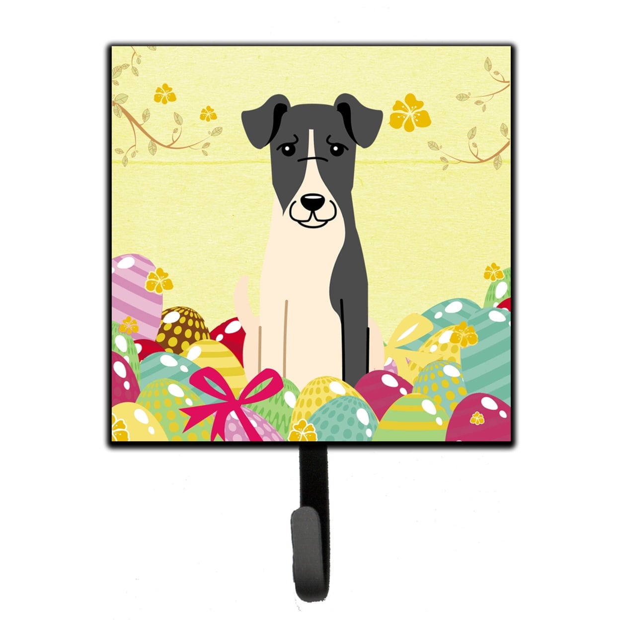 Easter Eggs Smooth Fox Terrier Leash or Key Holder