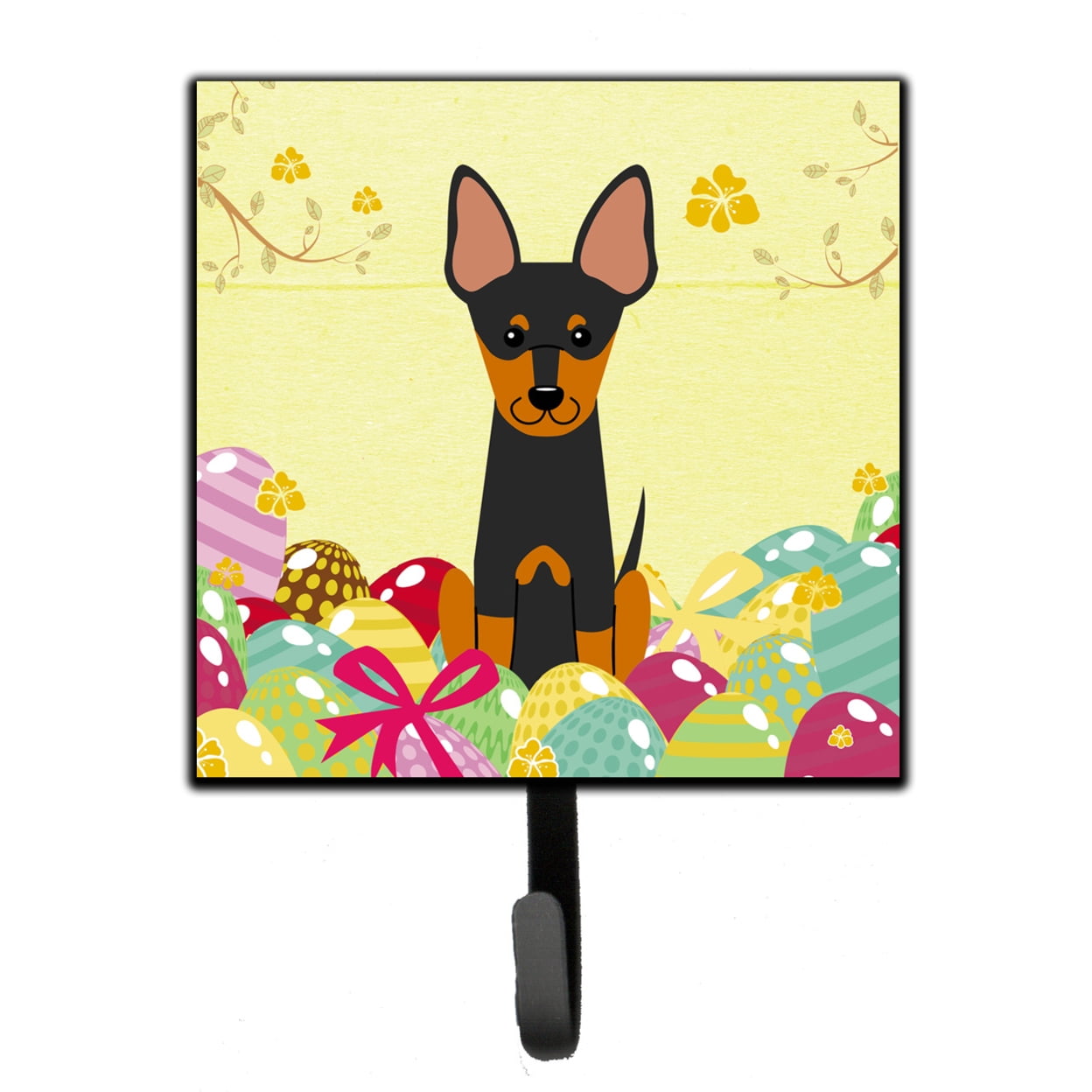 Easter Eggs English Toy Terrier Leash or Key Holder