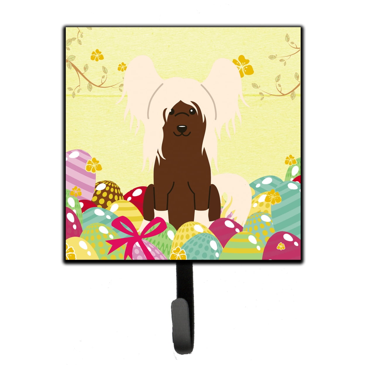 Easter Eggs Chinese Crested Cream Leash or Key Holder