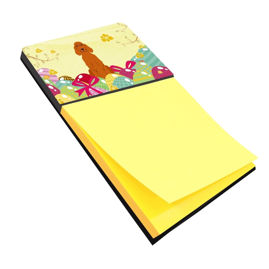 BB6064SN Easter Eggs Irish Setter Sticky Note Holder