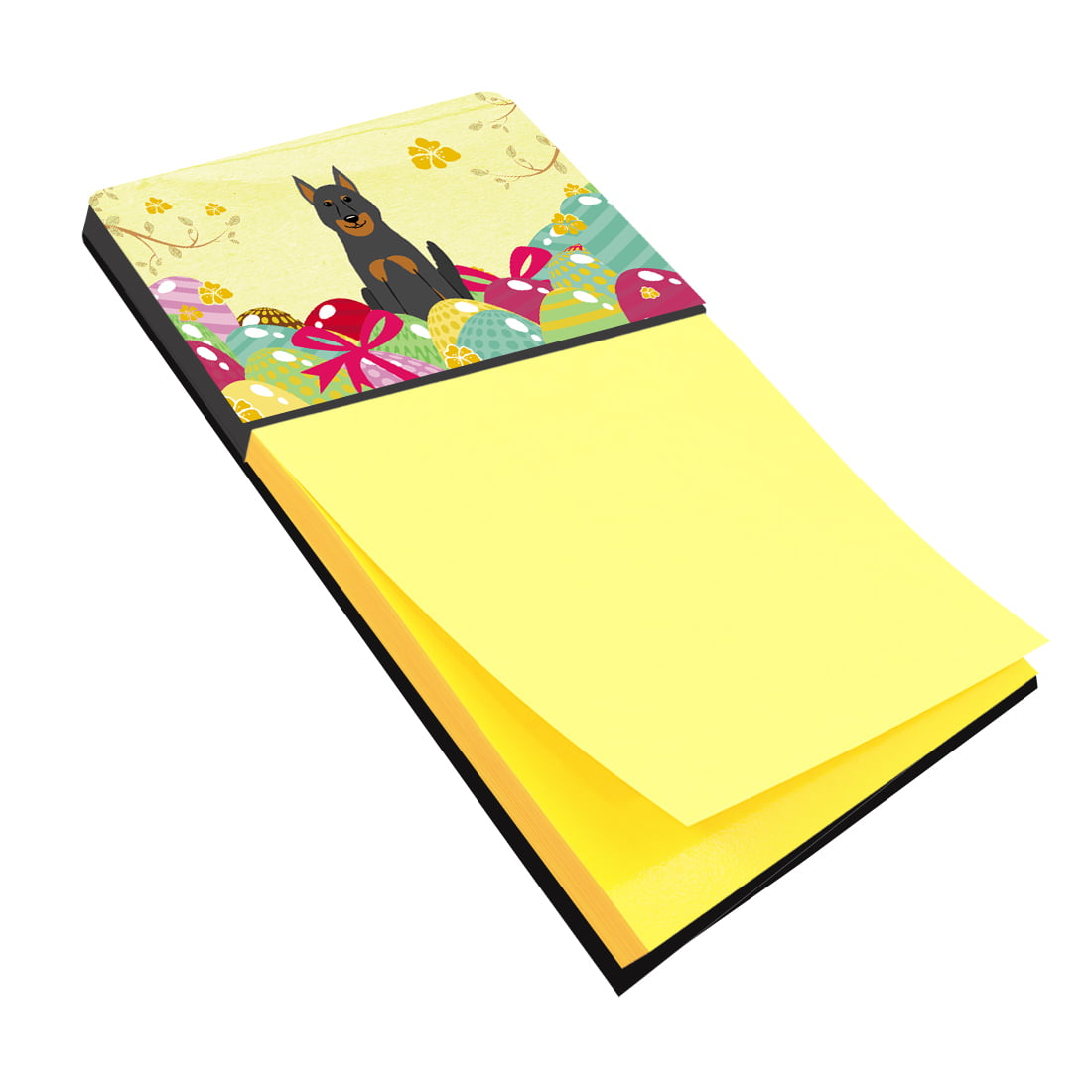 BB6080SN Easter Eggs Beauce Shepherd Dog Sticky Note Holder