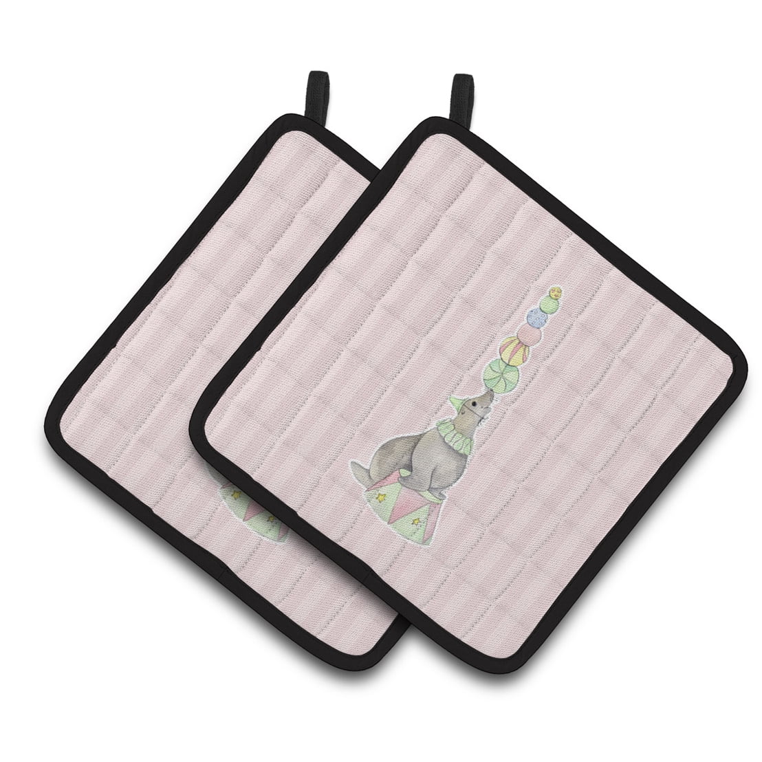 Circus Seal Pair of Pot Holders