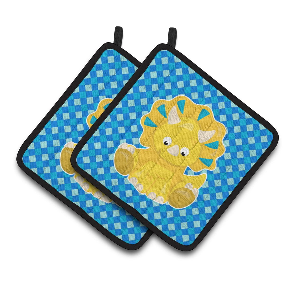 Triceratops Dinosaur Pair of Pot Holders