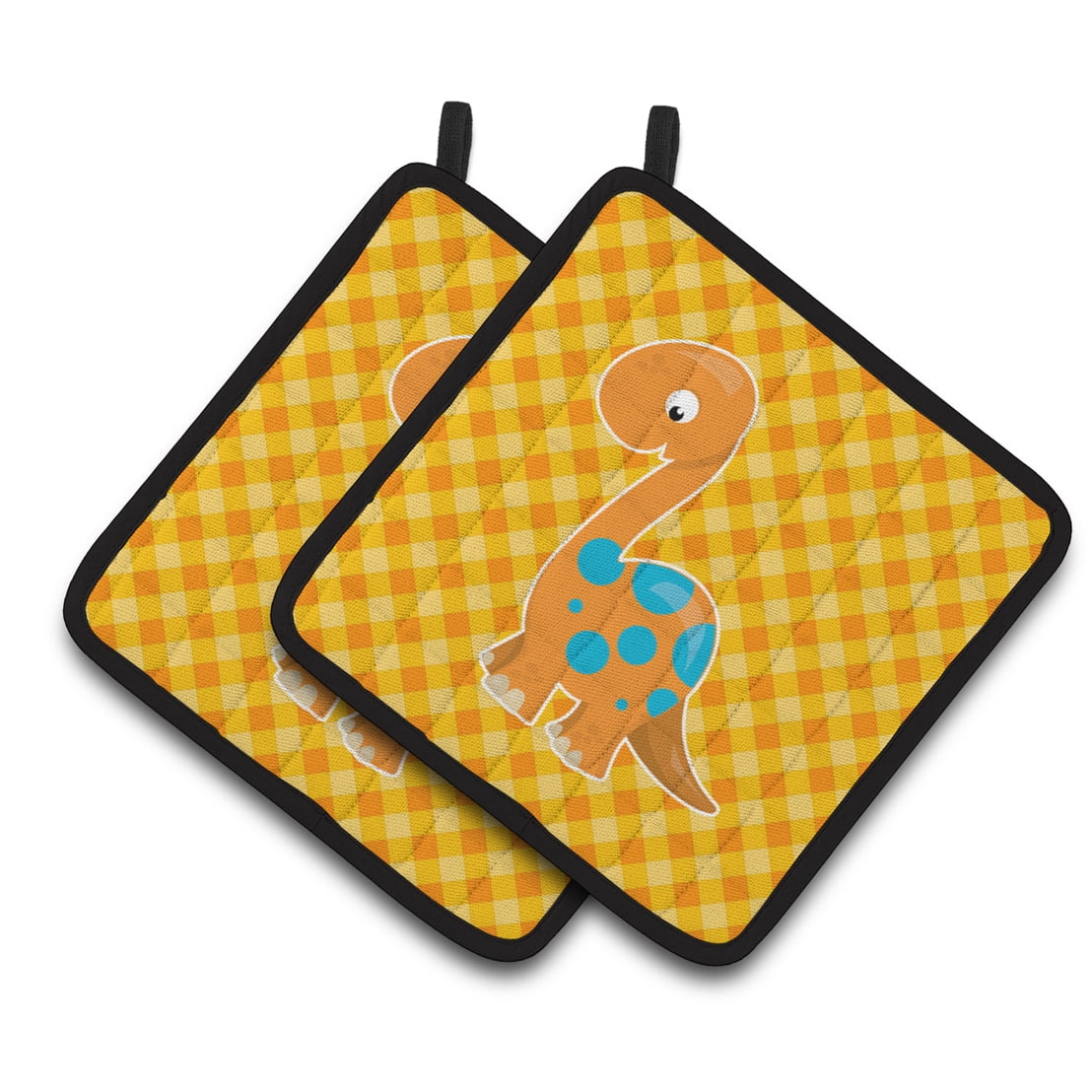 Brontosaurus Dinosaur Pair of Pot Holders