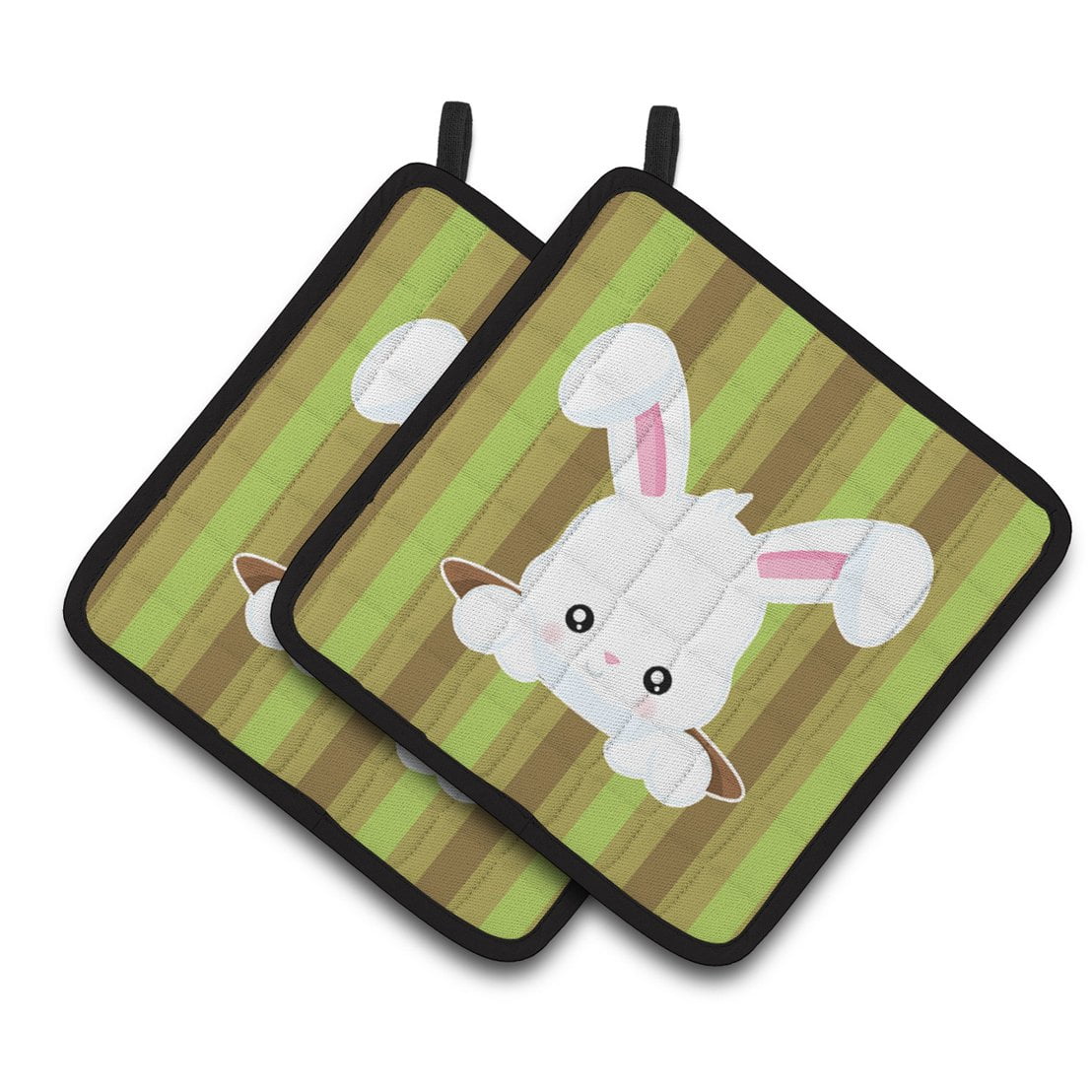 Easter Rabbit Hole Pair of Pot Holders