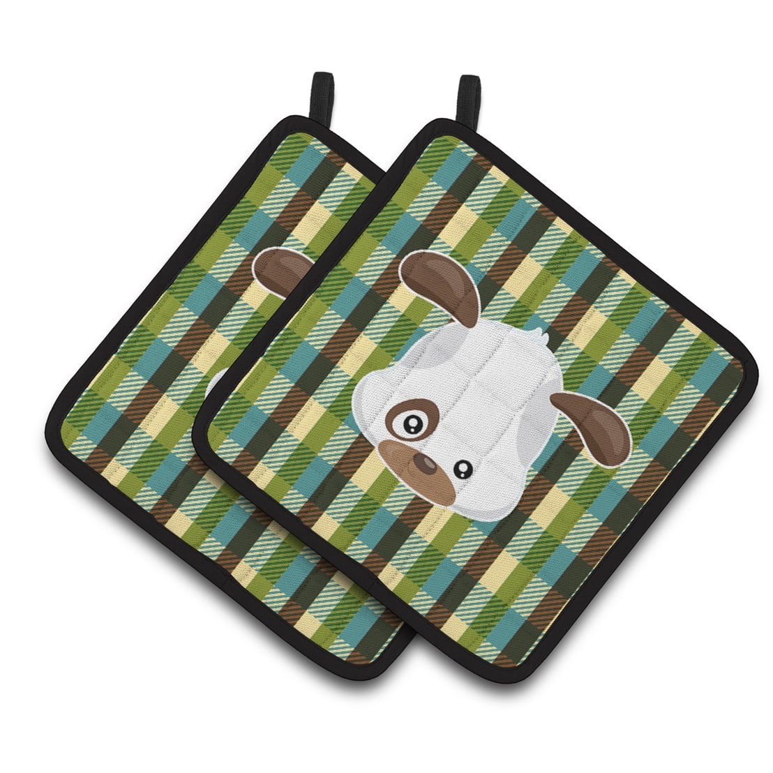 Dog Face Pair of Pot Holders