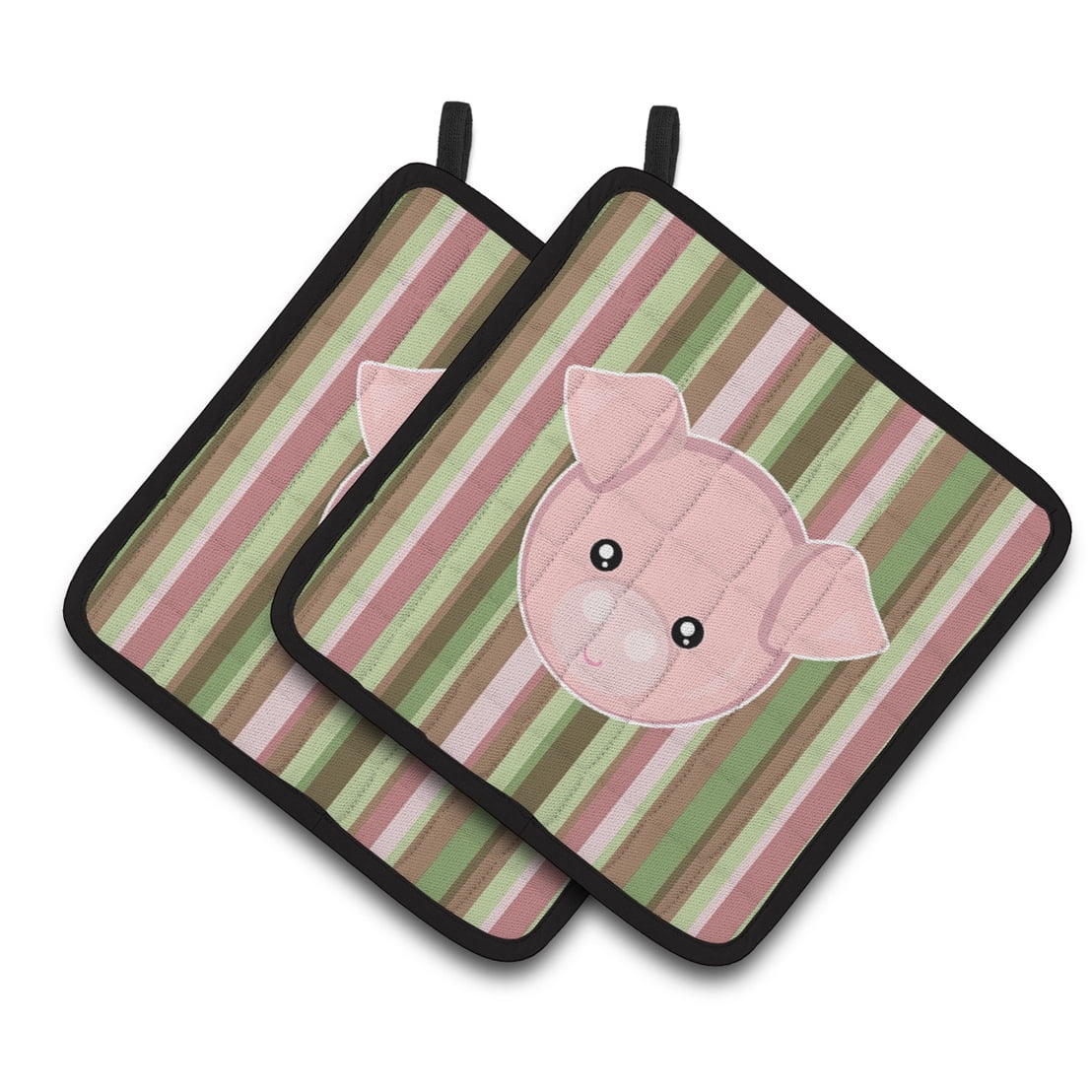 Pig Face Pair of Pot Holders