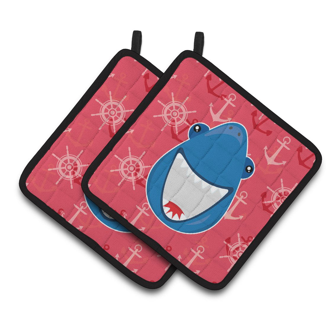 Shark Wide Open Pair of Pot Holders