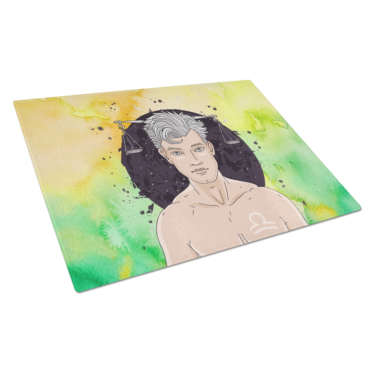Libra Zodiac Sign Glass Cutting Board - Large