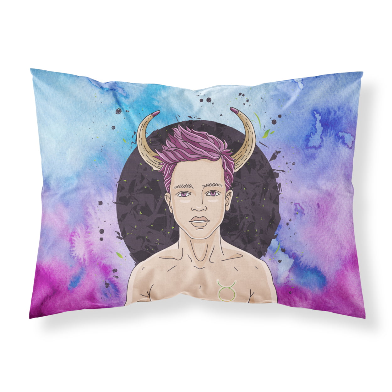 Taurus Zodiac Sign Fabric Standard Pillowcase