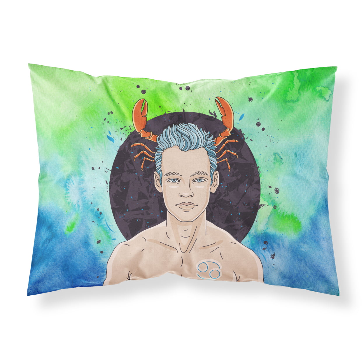 Cancer Zodiac Sign Fabric Standard Pillowcase