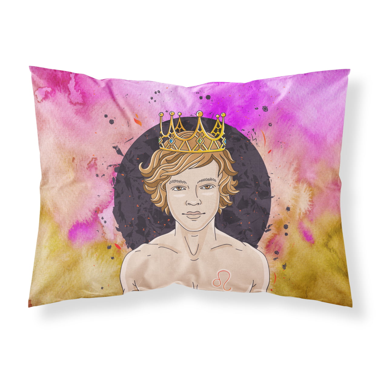BB7321PILLOWCASE Leo Zodiac Sign Fabric Standard Pillowcase