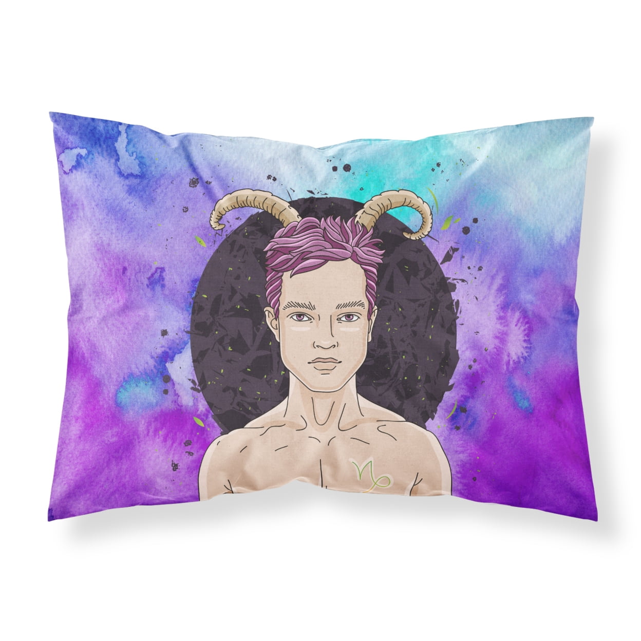 Capricorn Zodiac Sign Fabric Standard Pillowcase
