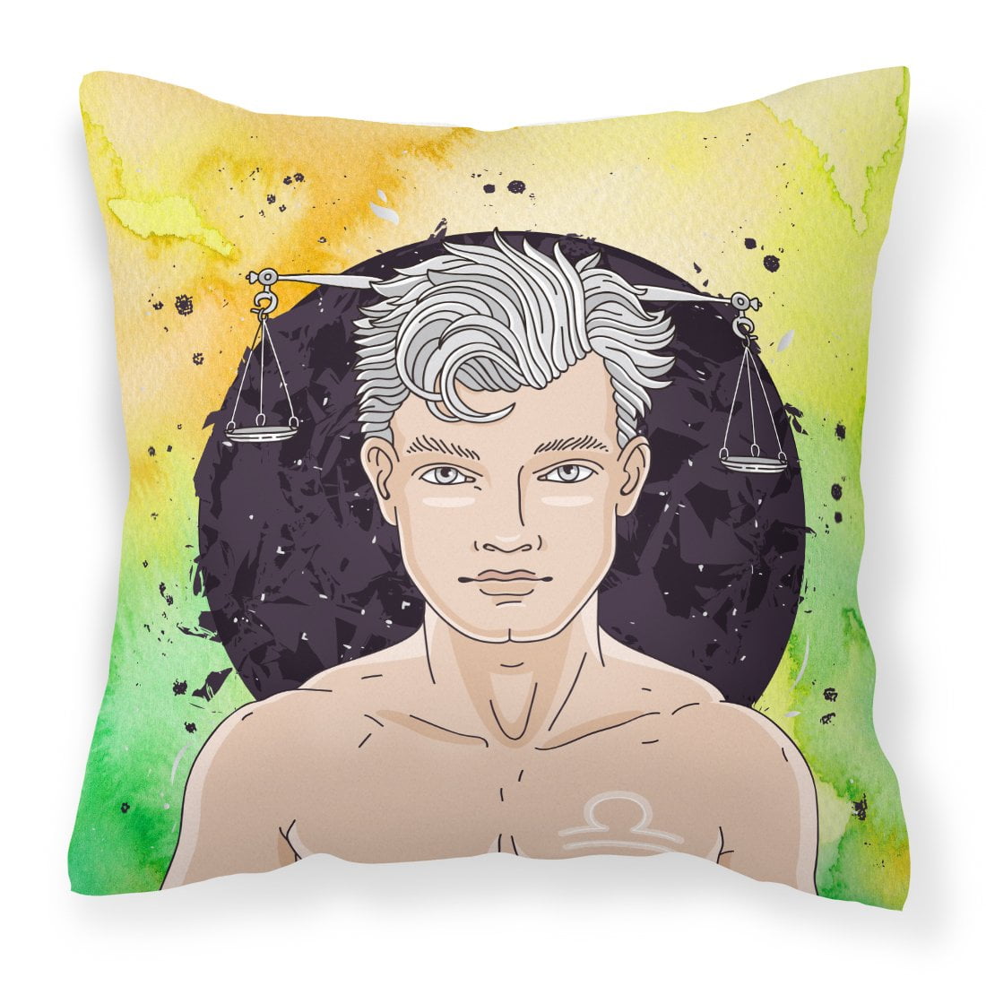 Libra Zodiac Sign Fabric Decorative Pillow