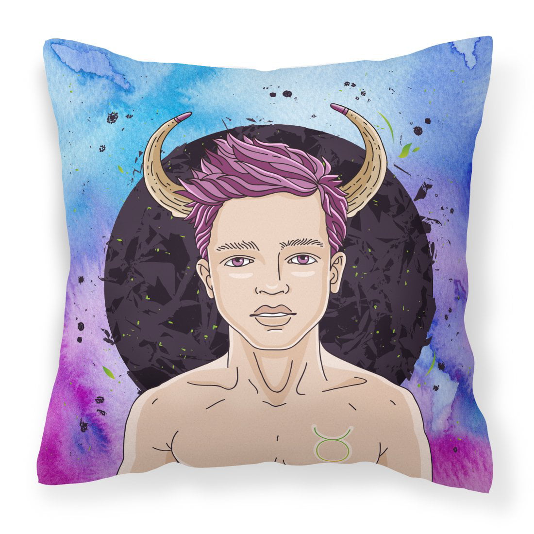Taurus Zodiac Sign Fabric Decorative Pillow