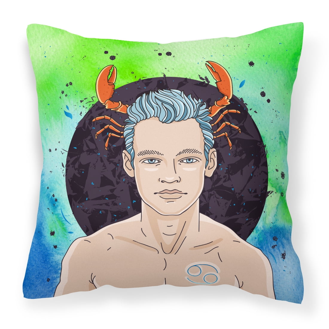 Cancer Zodiac Sign Fabric Decorative Pillow