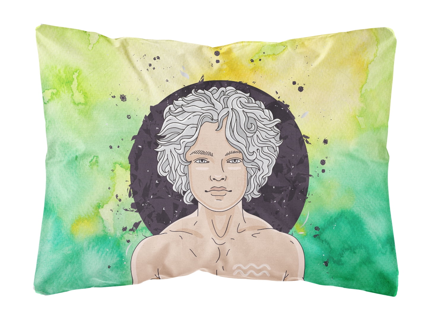 Aquarius Zodiac Sign Canvas Fabric Decorative Pillow