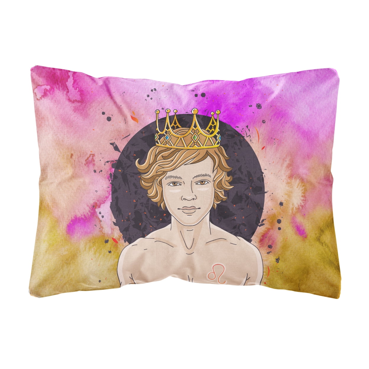 Leo Zodiac Sign Canvas Fabric Decorative Pillow