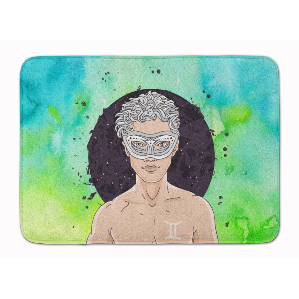 BB7319RUG Gemini Zodiac Sign Machine Washable Memory Foam Mat