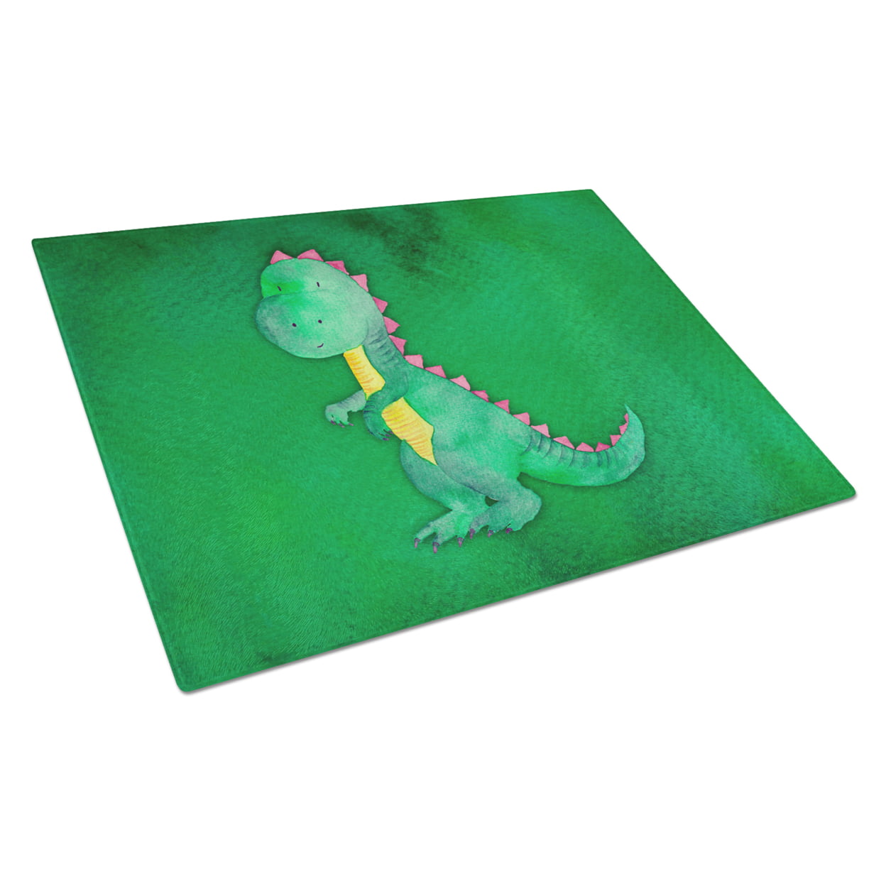 Tyrannosaurus Rex Watercolor Glass Cutting Board - Large