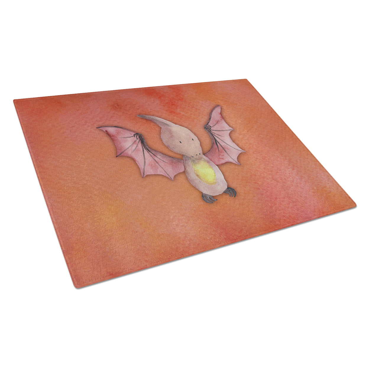 Pterodactyl Watercolor Glass Cutting Board - Large