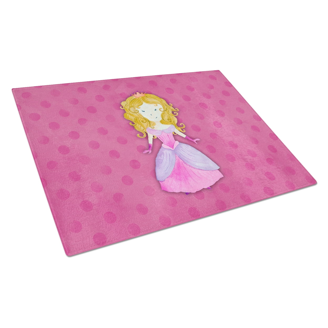 Princess Watercolor Glass Cutting Board - Large