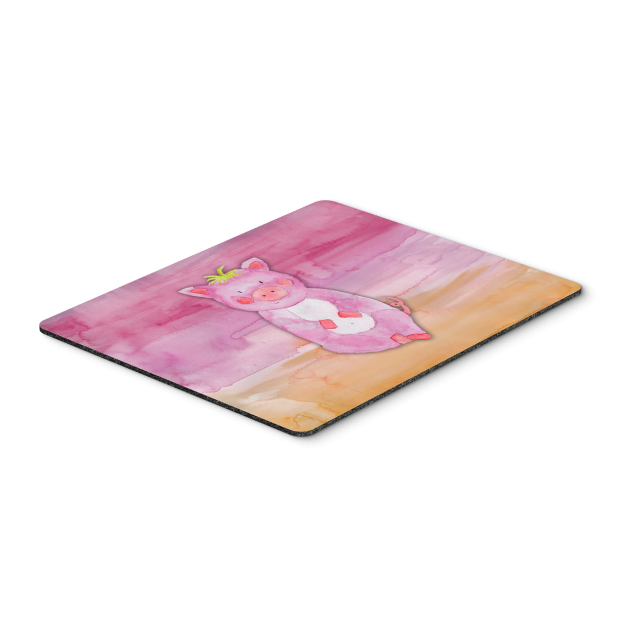 Pig Watercolor Mouse Pad, Hot Pad or Trivet
