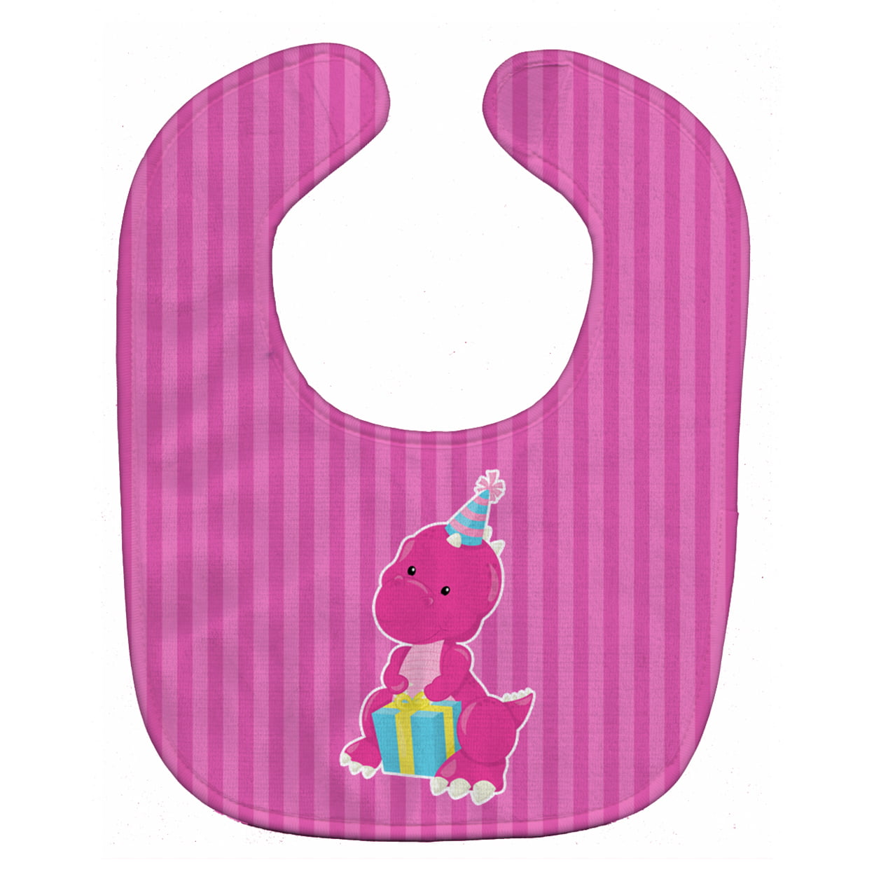 Dinosaur Pink Baby Bib