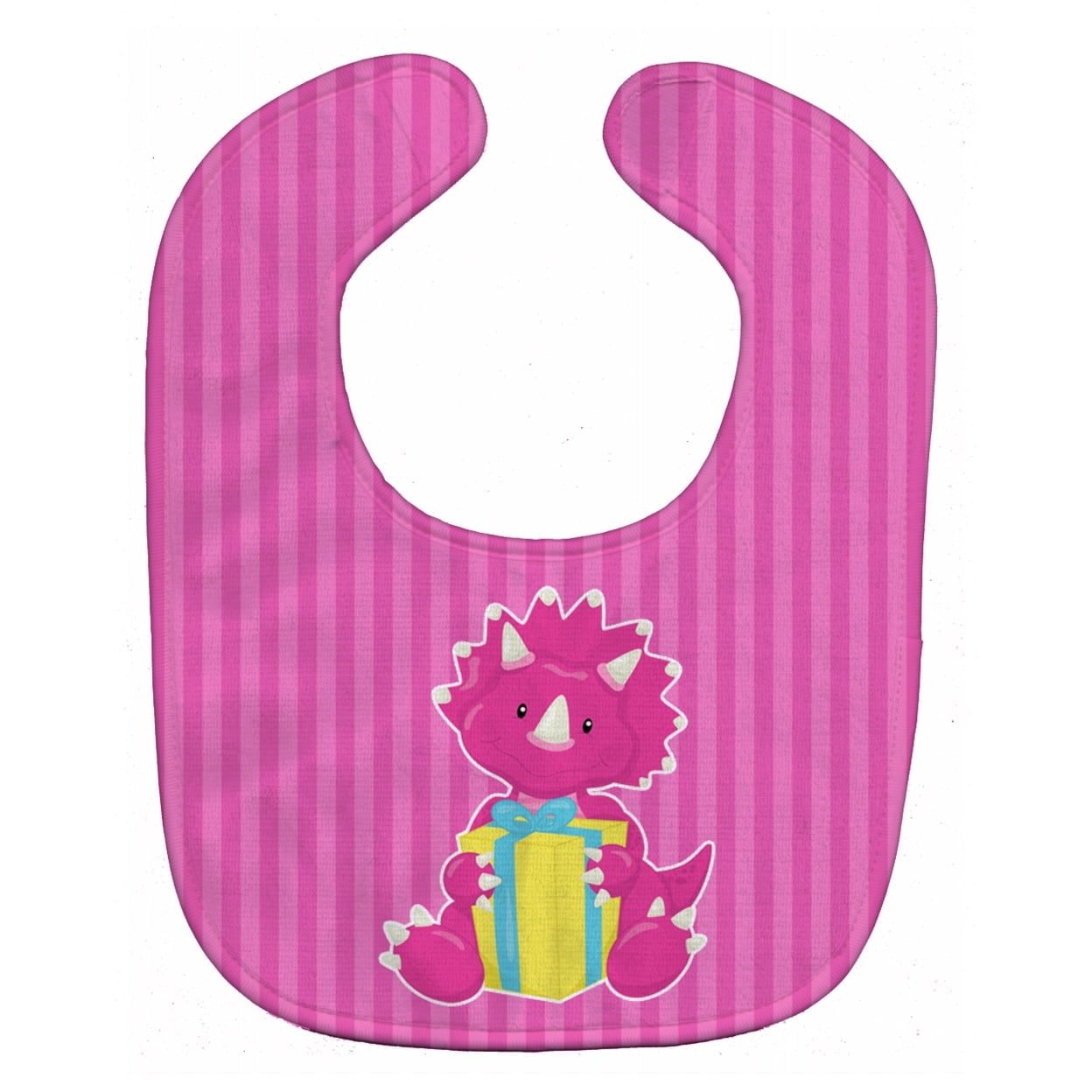 Dinosaur Pink Baby Bib