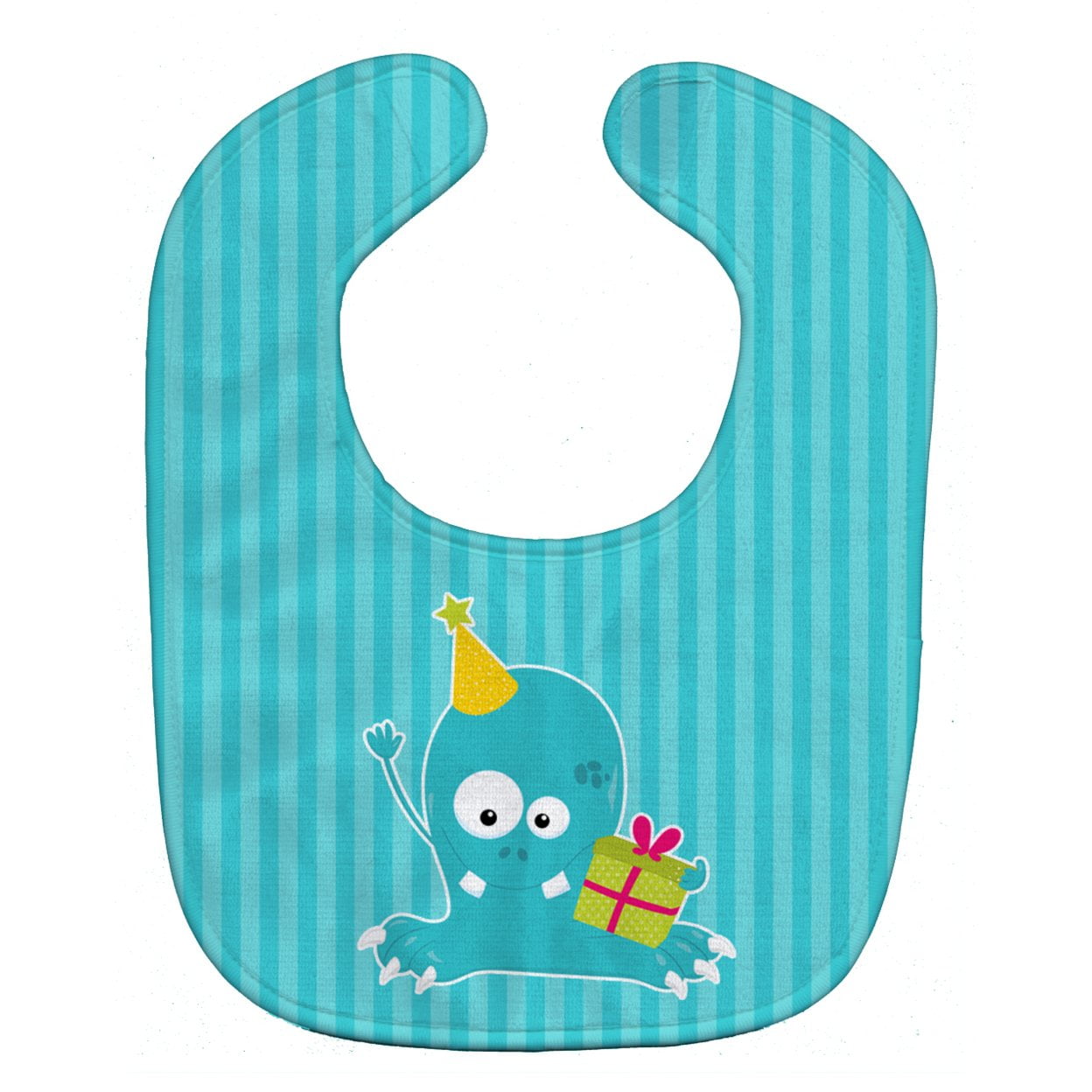 Birthday Monster Blue Baby Bib