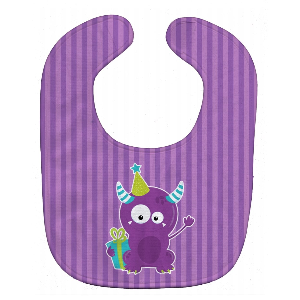 Birthday Monster Purple Baby Bib