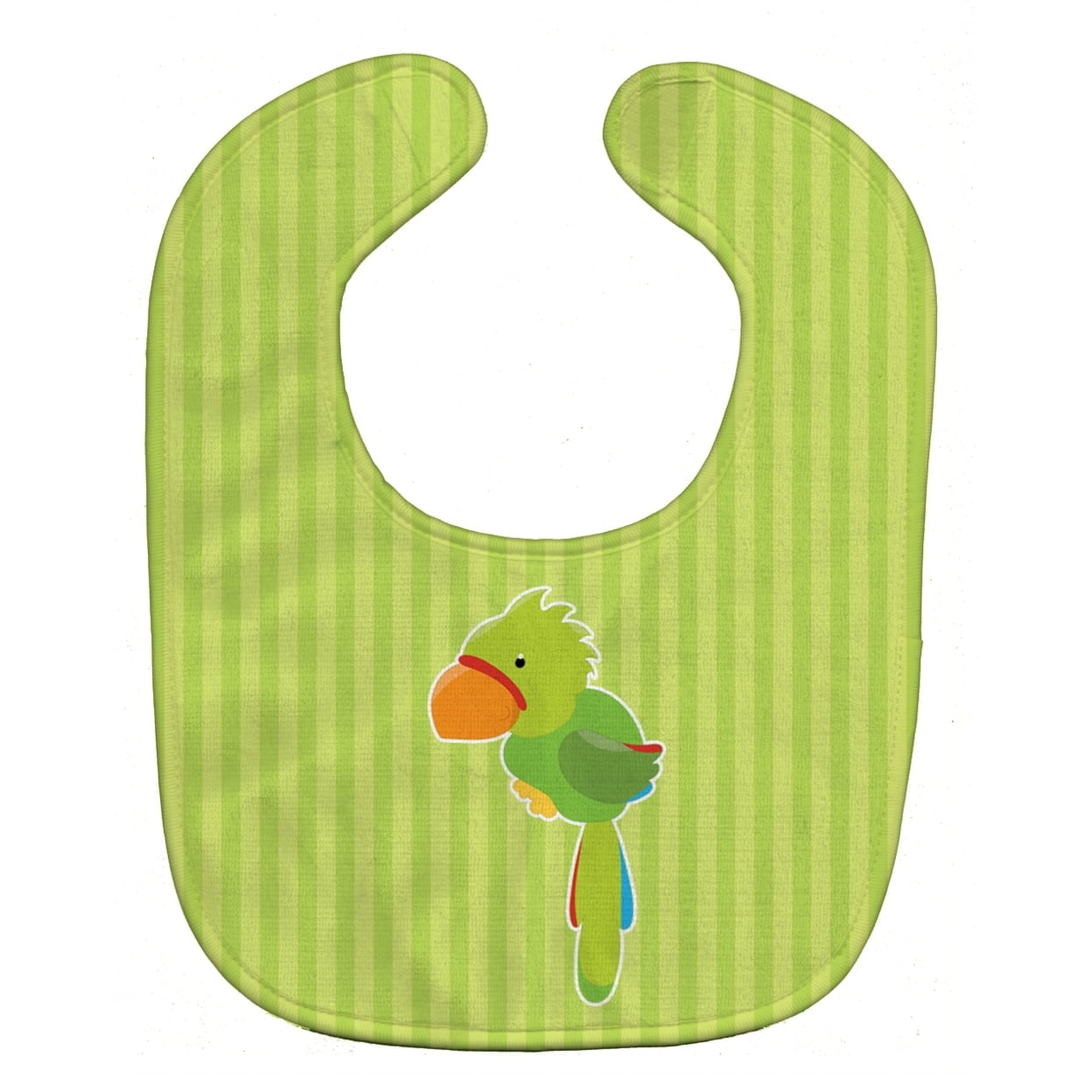Pirate Parrot Green Baby Bib
