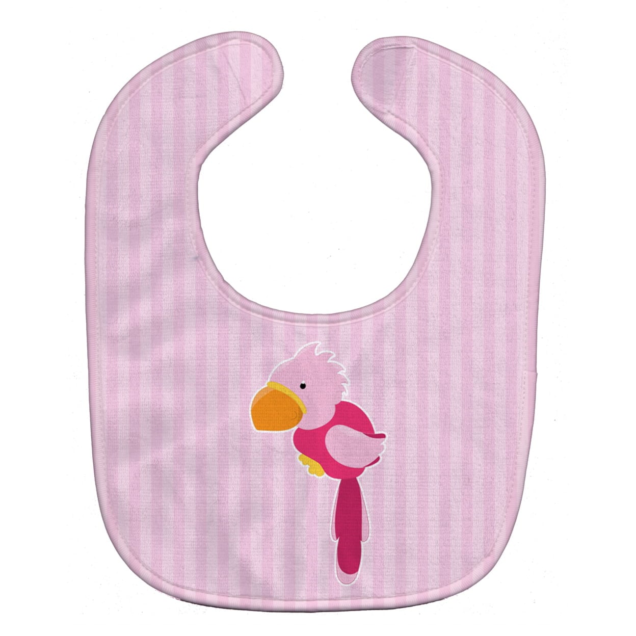 Pirate Parrot Pink Baby Bib