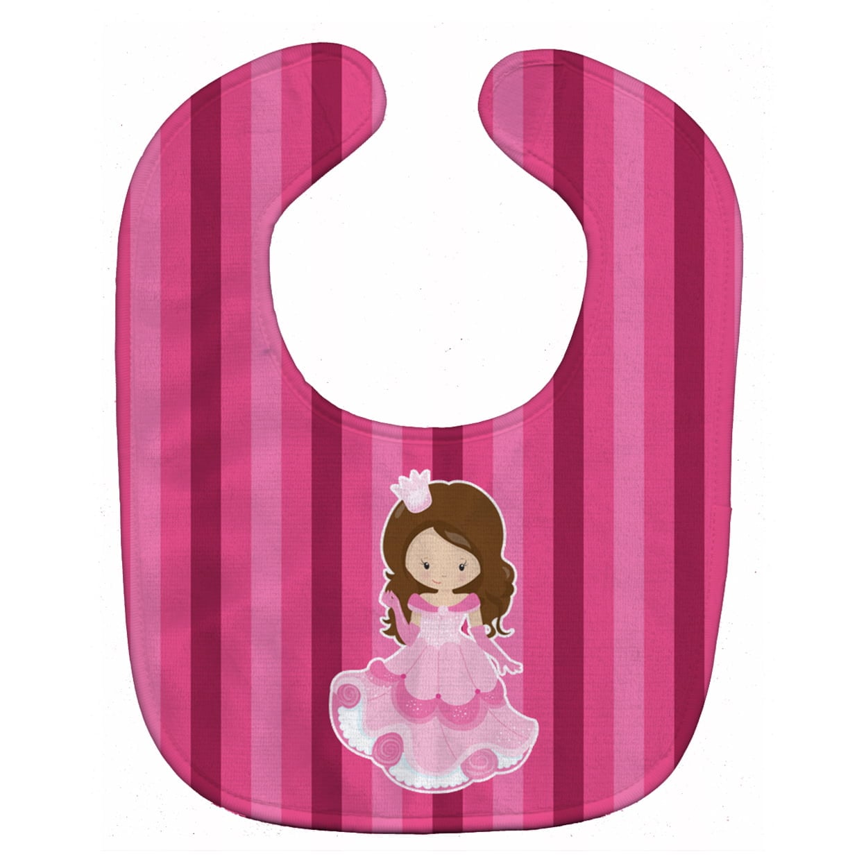 Princess Brunette Baby Bib