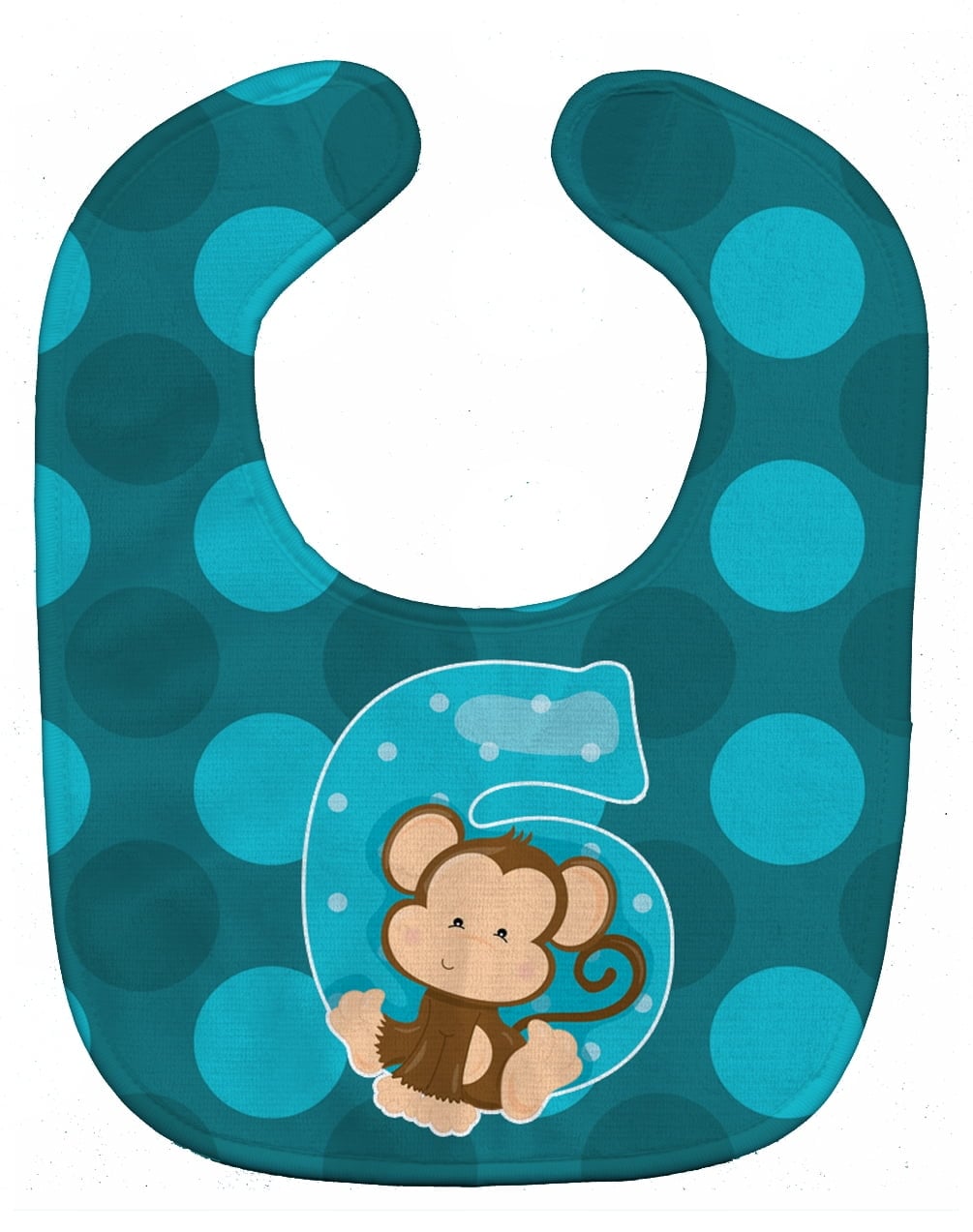 Zoo Month 6 Monkey Baby Bib