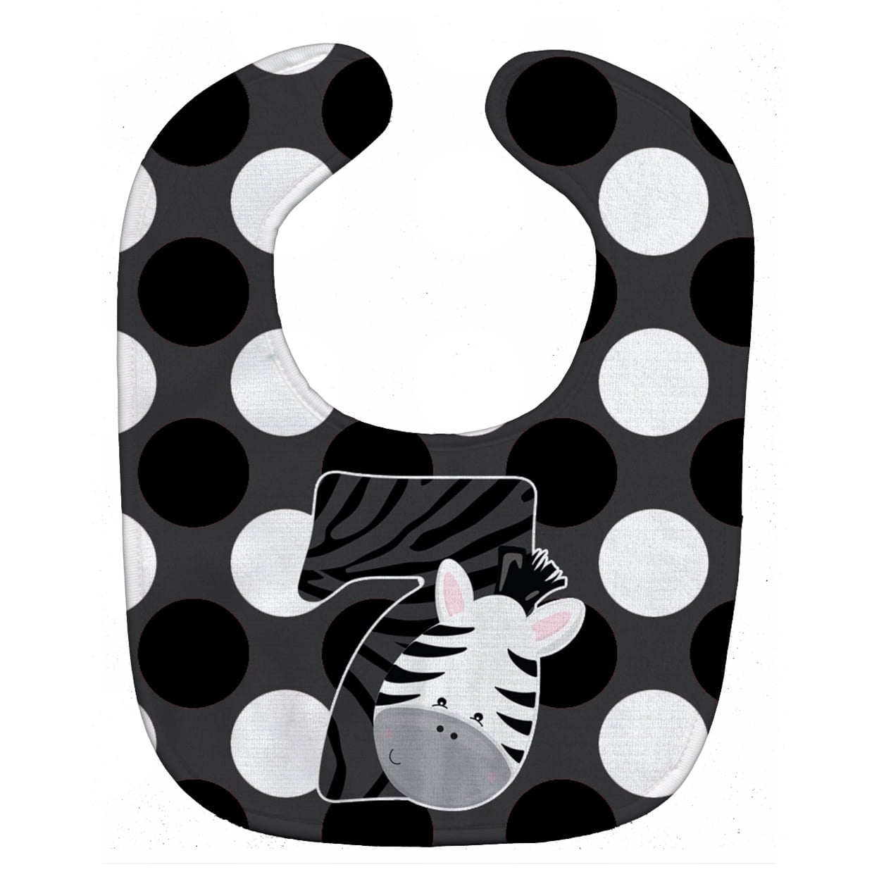 Zoo Month 7 Zebra Baby Bib