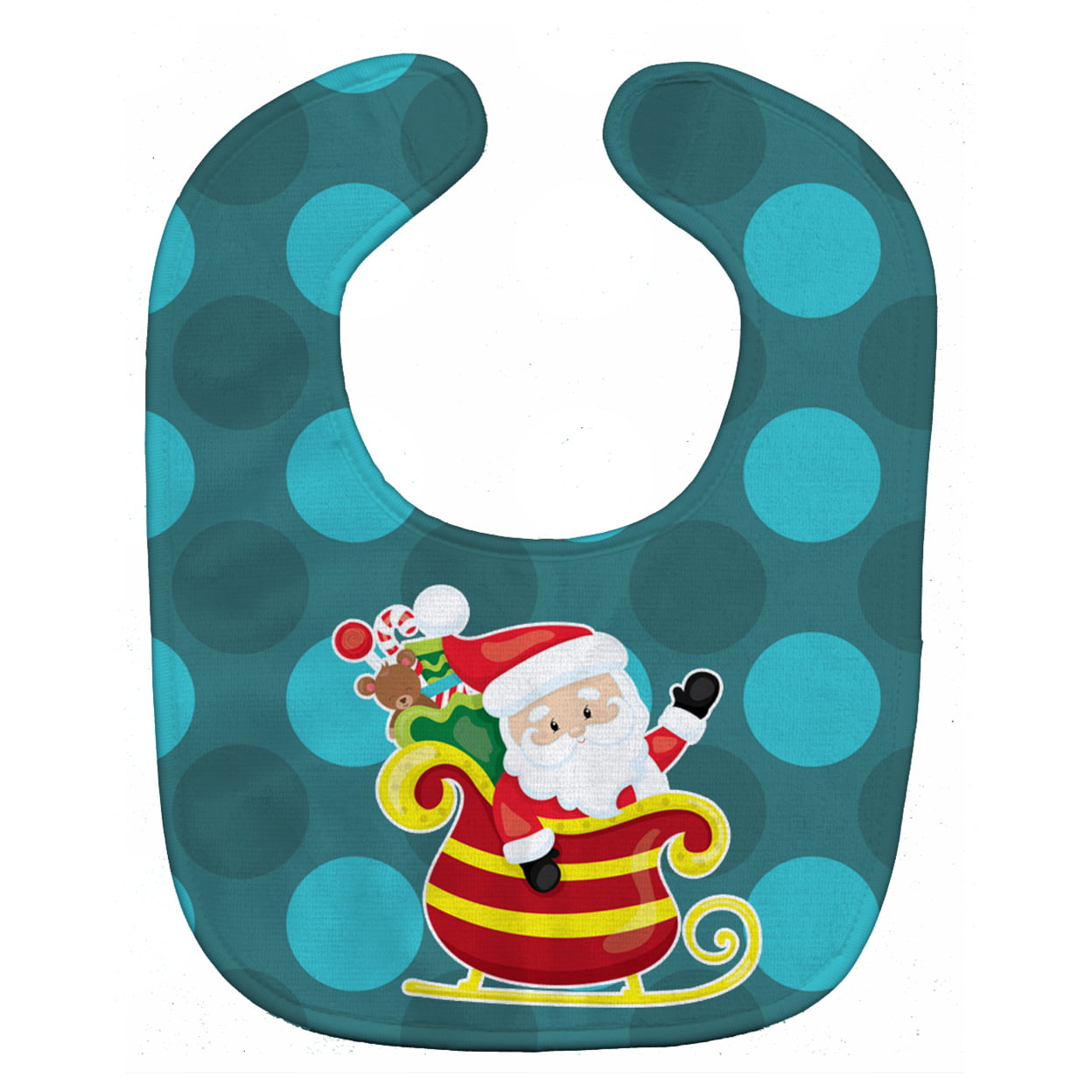 Christmas Santa Claus Sleigh Baby Bib