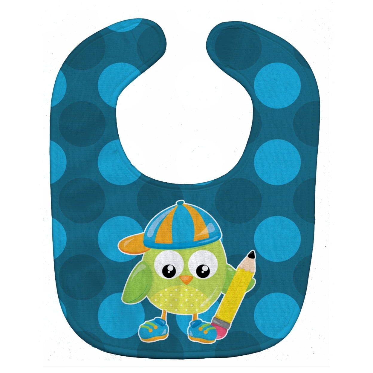 Back to School Boy Bird Baby Bib