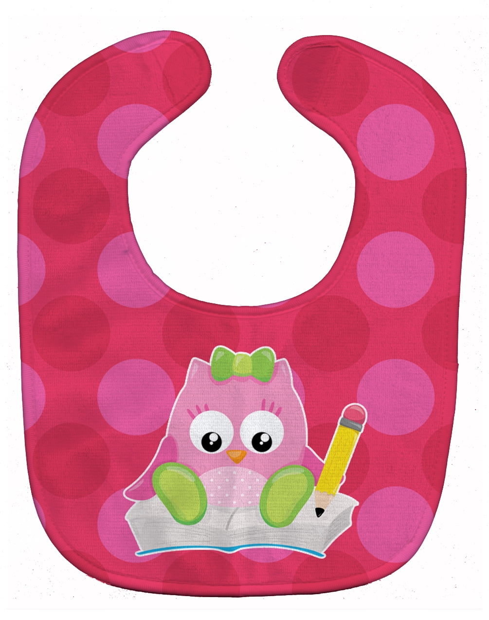 Back to School Girl Bird Baby Bib