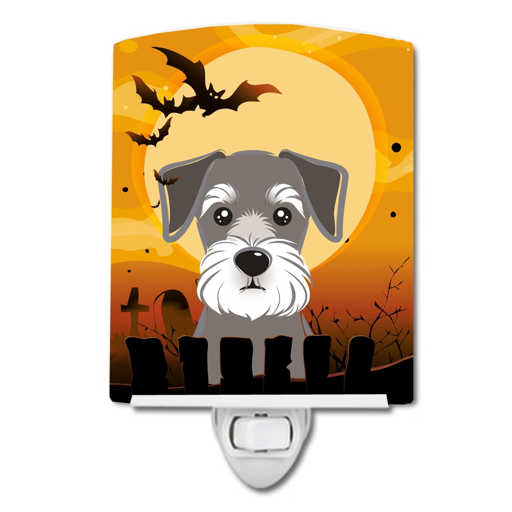 BB1764CNL Halloween Schnauzer Ceramic Night Light