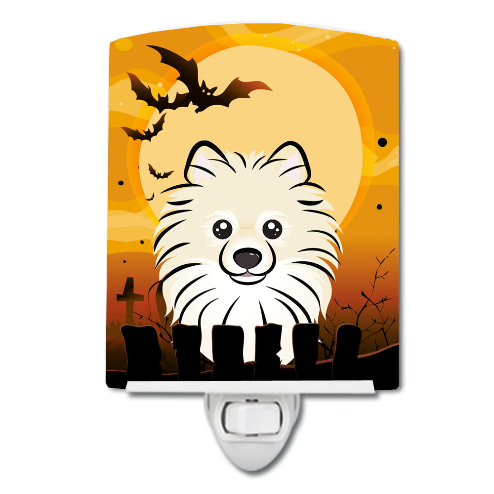Halloween Pomeranian Ceramic Night Light