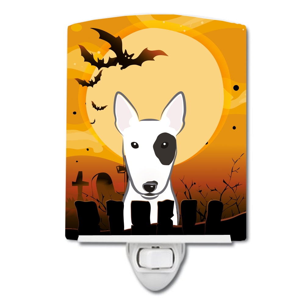 Halloween Bull Terrier Ceramic Night Light