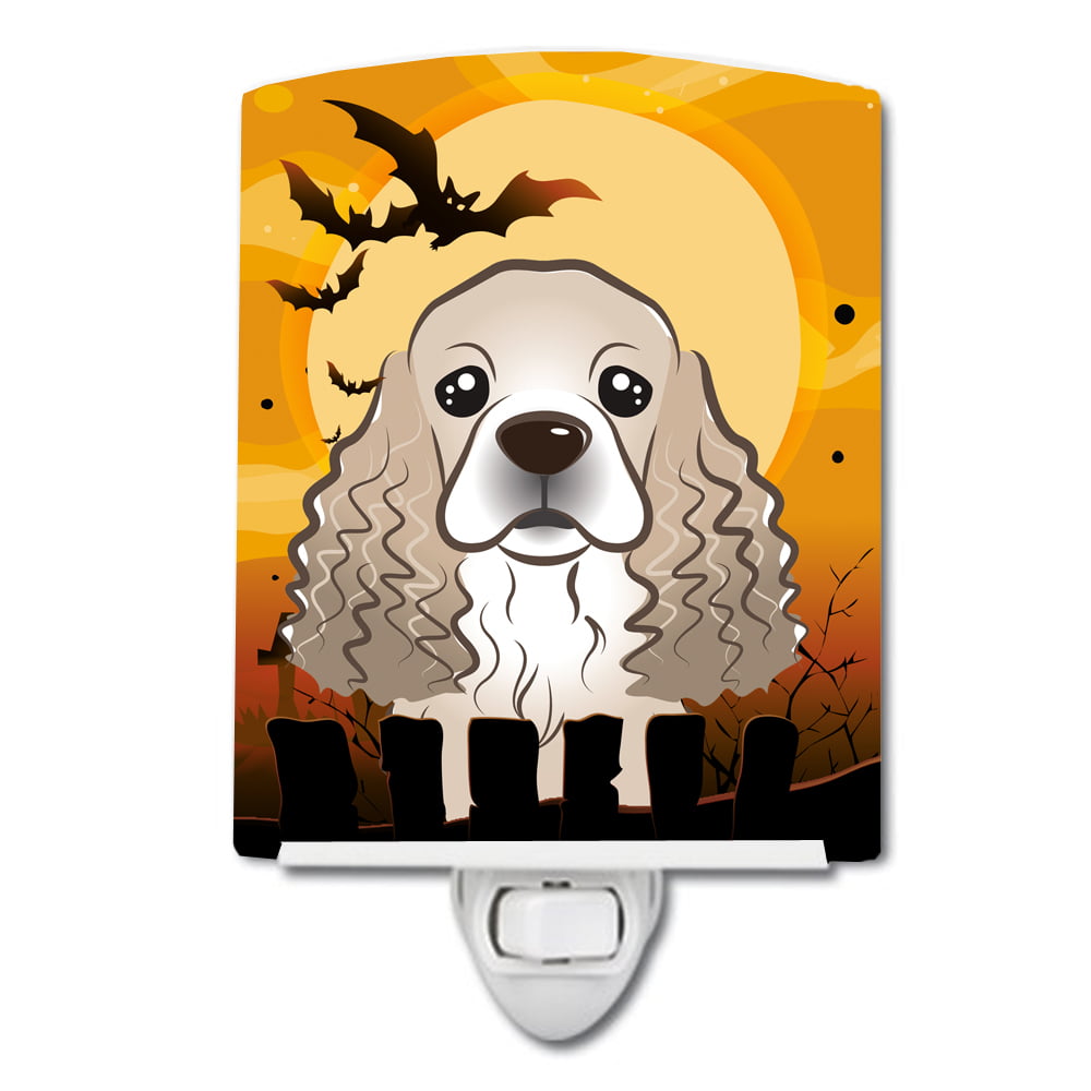 BB1774CNL Halloween Cocker Spaniel Ceramic Night Light